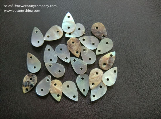 2h Square Agoya Natural Shell Button