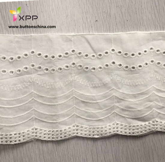 Hot Selling African Newest Cotton Embroidery Lace Fabric