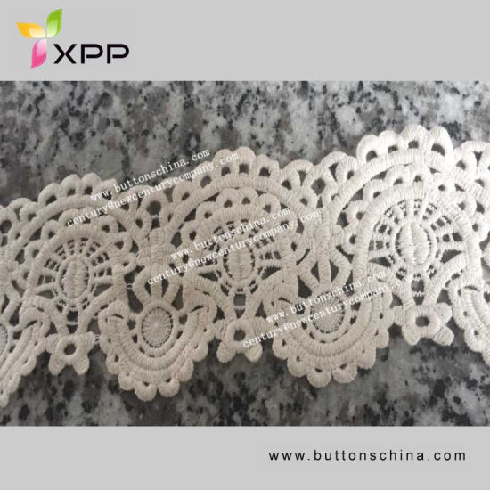 Chemical Lace Water-Solubility Flower Design Embroidery Cotton African Lace