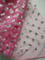 Mesh Fabric with DOT Printed Blue with Gold DOT