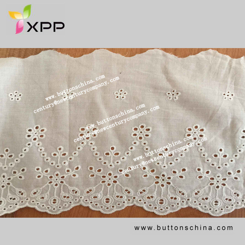 Cotton Fabric Lace Hole with Fashion