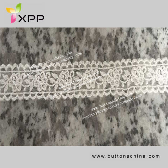 off White Beaded Embroidery Bridal Webbing Lace