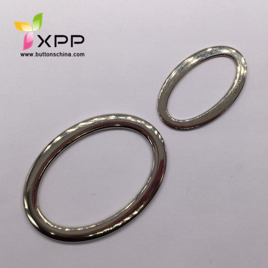 High Quality Shiny Silver Decoration Round Buckle