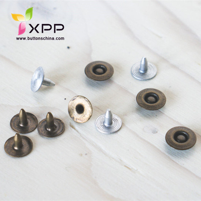 Brass Buttons Rivets with Aluminum Pin for Jean Garments