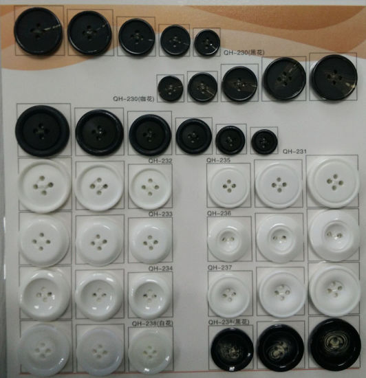 Large Size Plastic Button 4 Holes Assort Color