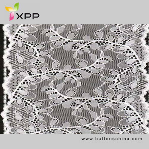 Black Latest Spandex Stretched Elastic Lace