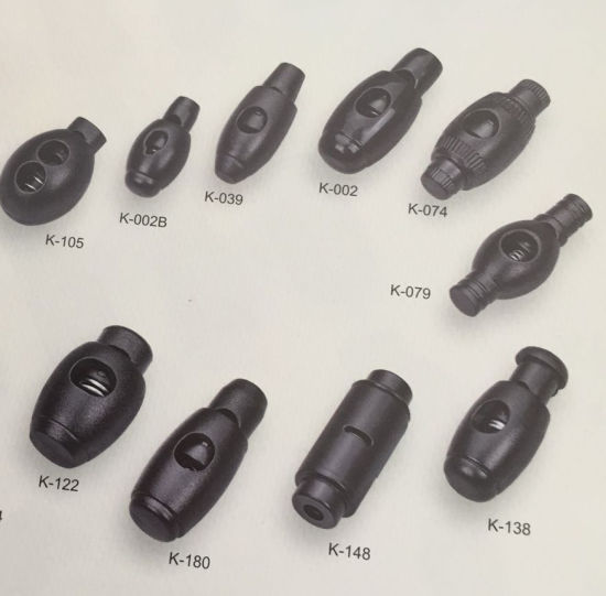 Spring Plastic Round Toggle Stopper Cord Locks End