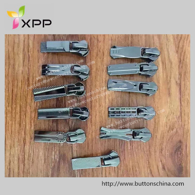 Gunmetal Dark Pewter Metal Zipper Puller