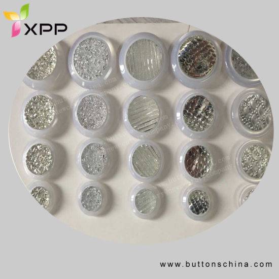 Fashion Polyester Coat Button with Sparkling